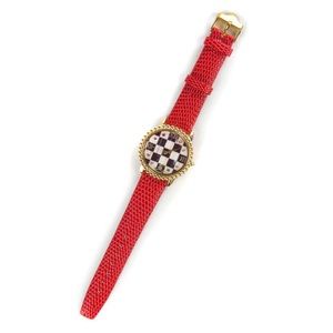 Mackenzie Childs Courtly Check Round Watch